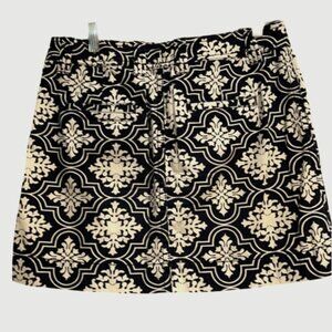 J.Crew Navy blue button down mini skirt size 4